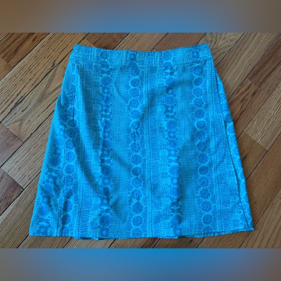 Rip Skirt Hawaii Women’s Size S Floral Paia Beach Glass Turquoise Wrap Skirt - Picture 1 of 10